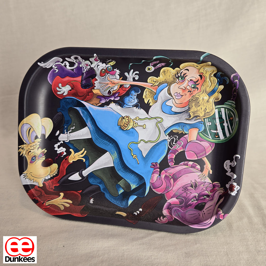 Down Extra Small Metal Rolling Tray