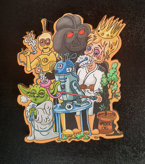 Star Stoners Wood sticker