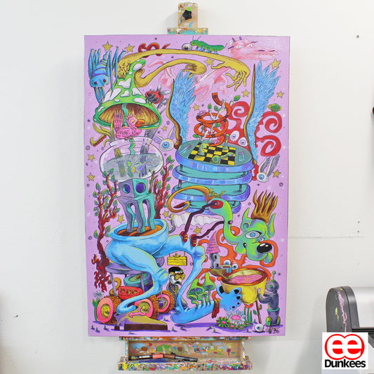 Race track Original Painting