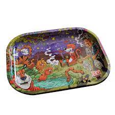 WH King of Tigers Extra Small Tin Rolling Tray